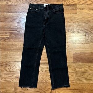 Abercrombie Ankle Straight Ultra High Rise